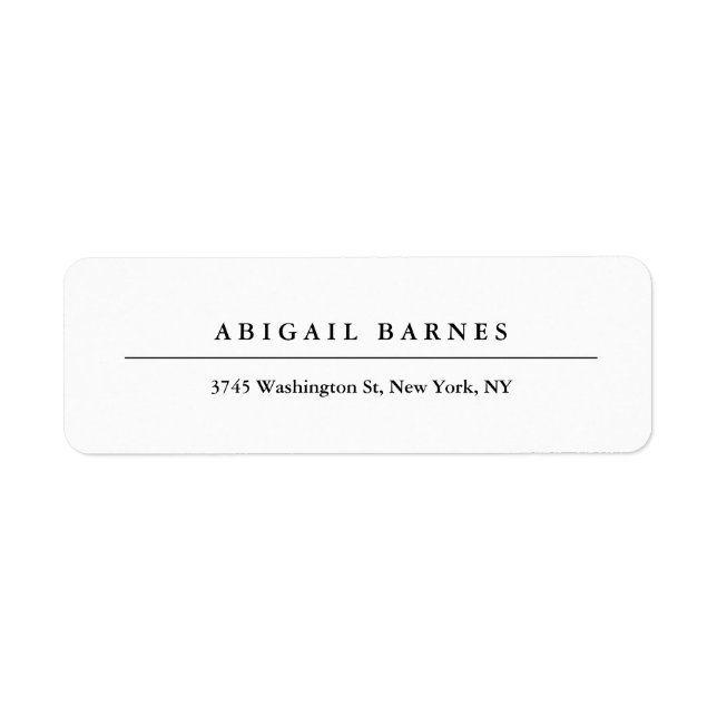 Rétro classique minimaliste blanc professionnel (Devant)