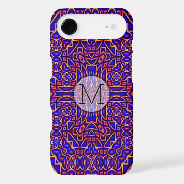Retro Classy Kaleidoscope Pattern Design (Back)