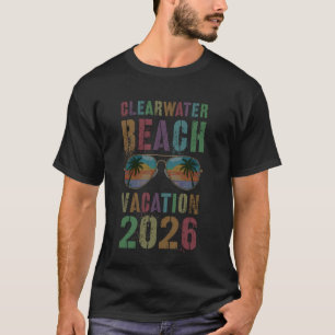 Retro Clearwater Beach Vacation 2026 Vacay Holiday T-Shirt