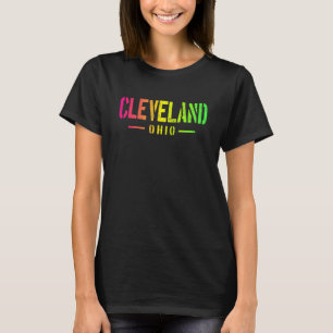 Retro Cleveland Ohio pastel vintage CLE souvenir T-Shirt