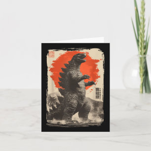Retro Clic Rare Japanese Art Giant Kaiju  Card