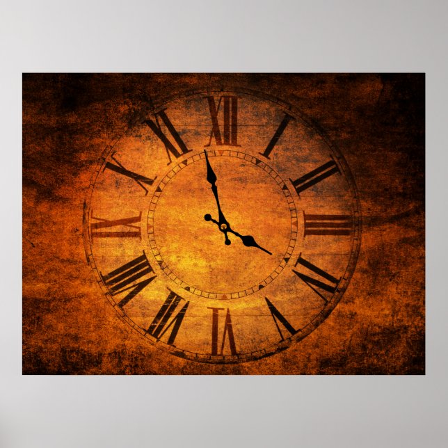 Retro clock poster (Front)