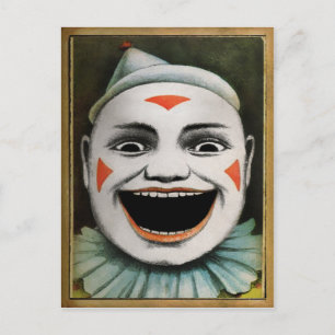 Retro Clown Postcard