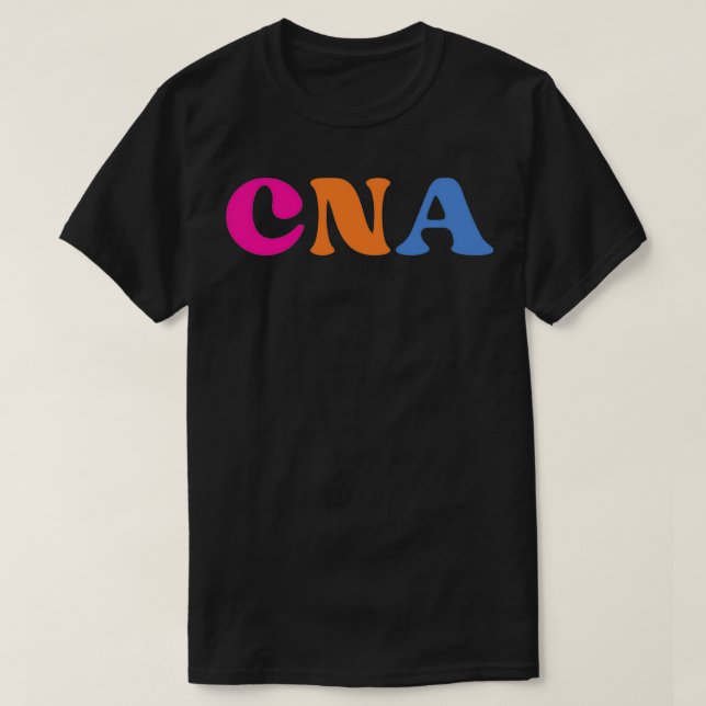 Retro CNA Nurse Assistant with stethoscope black t T-Shirt (Design Front)