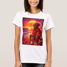 Retro Cockapoo Lifeguard T Shirt