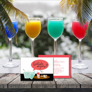Retro Cocktail Party Invitations