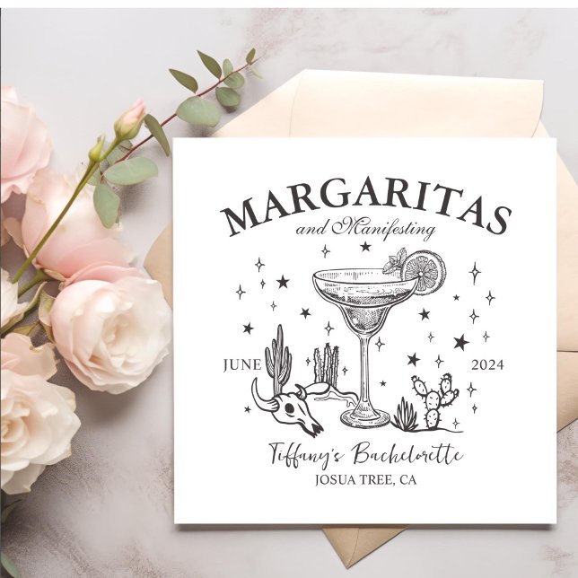 Retro Cocktails Bachelorette Party  Napkin (Creator Uploaded)