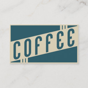 retro coffee business card