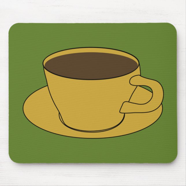Retro Coffee Cup mousepad (Front)