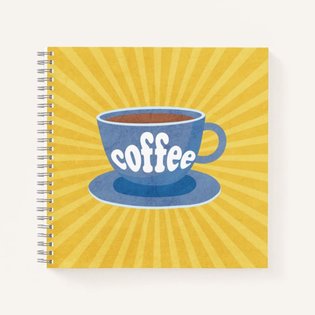 Retro Coffee Design Notebook (Front)
