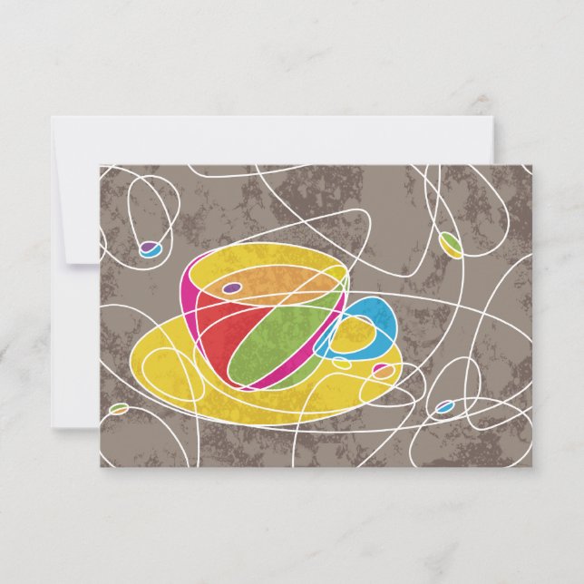 retro COFFEE line Invitation (Front)