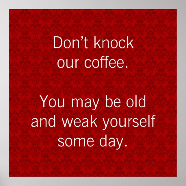Retro Coffee Lover Graphic Poster (Front)