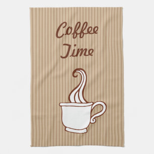 Retro Coffee Lover Kitchen Towel Gift