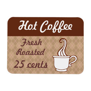 Retro Coffee Magnet