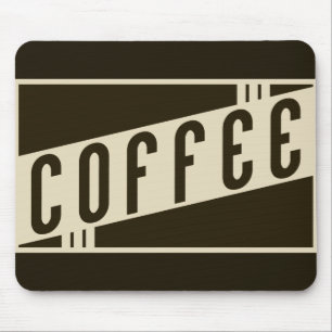 retro coffee mouse pad