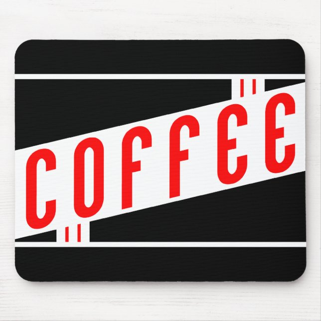 retro coffee mouse pad (Front)