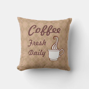 Retro Coffee Pillow