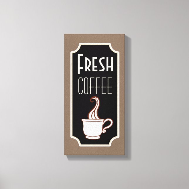 Retro Coffee Shop Art Sign  (Front)