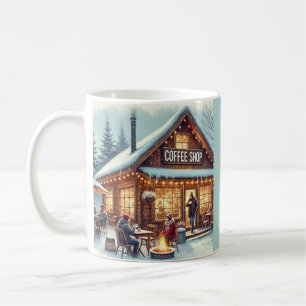 Retro Coffee Shop Vibes Coffee Mug