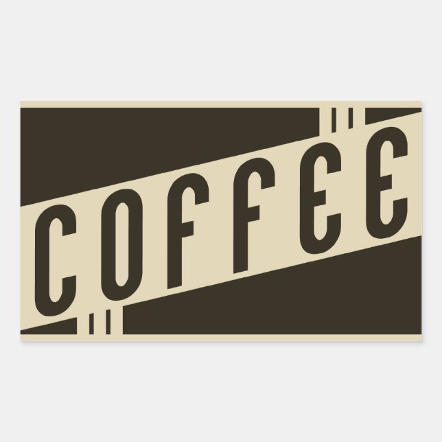 retro coffee sticker (Front)