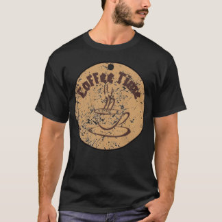 Retro Coffeeime Circle Vintage Line A family T-Shirt