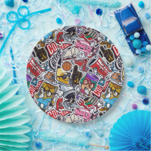 Retro College Vibes Paper Plates – Party in Style!