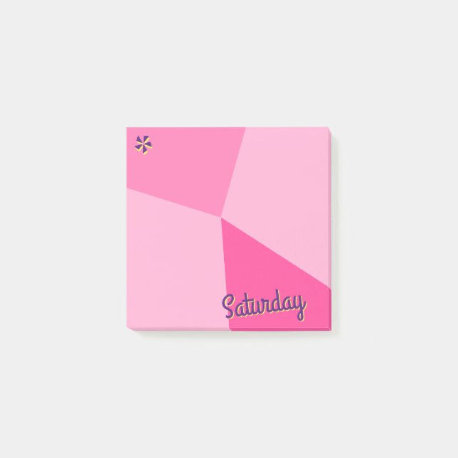 Retro Color Block Planner Post-it Notes (Front)