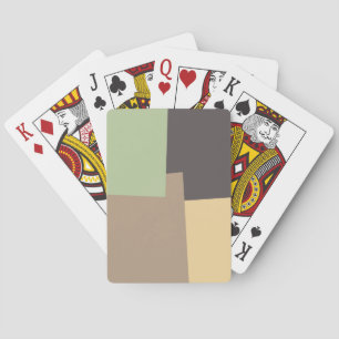 Retro Color Geometric Pattern #10 Playing Cards