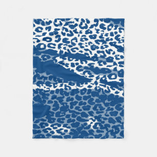 Retro Color Leopard Print Skin #16 Fleece Blanket