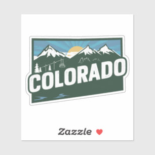 Retro Colorado Sticker
