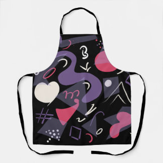 Retro colorful apron