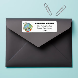 Retro Colorful Hand Drawn World Peace with Dove