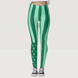 Retro Colour American Flag #7 Leggings