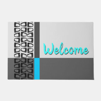 Retro Colour Block Doormat