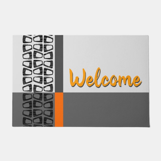 Retro Colour Block Doormat (Front)