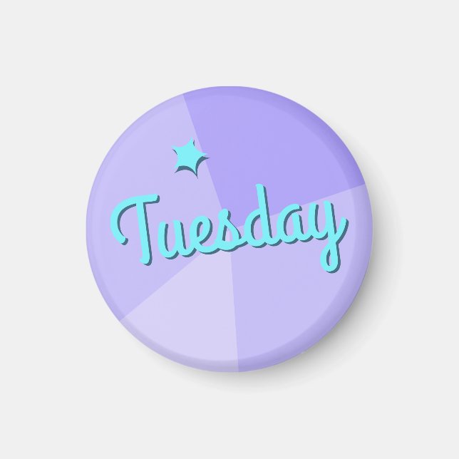 Retro Colour Block Planner Magnet (Front)