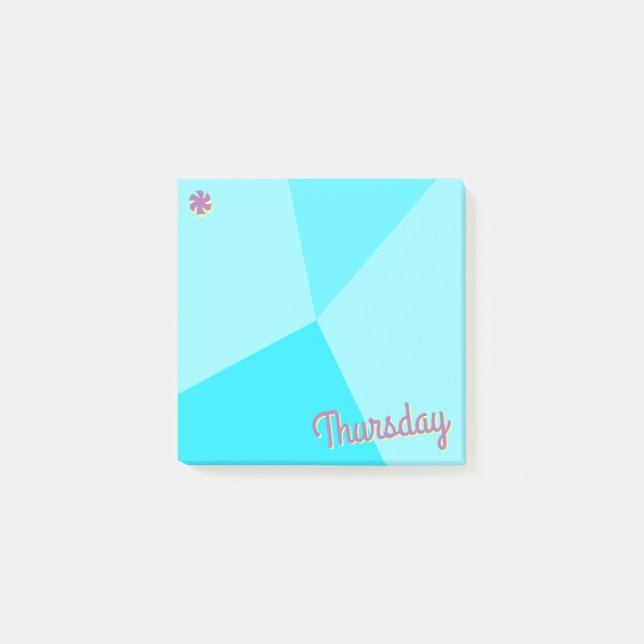 Retro Colour Block Planner Post-it Notes (Front)
