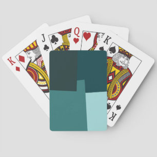 Retro Colour Geometric Pattern #7 Playing Cards