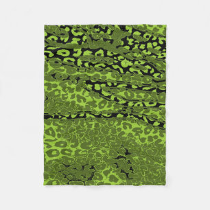 Retro Colour Leopard Print Skin #23 Fleece Blanket