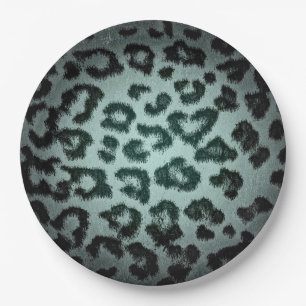 Retro Colour Leopard Print Skin #76 Paper Plate