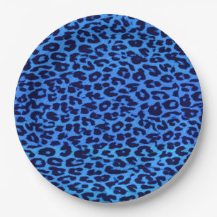 Retro Colour Leopard Print Skin #86 Paper Plate