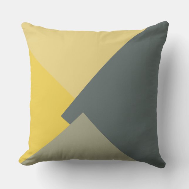 Retro Colour Modern Geometric Pattern #5 Throw Pillow (Front)