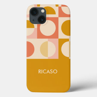 Retro Colour Pattern Personalized iPhone 13 Case