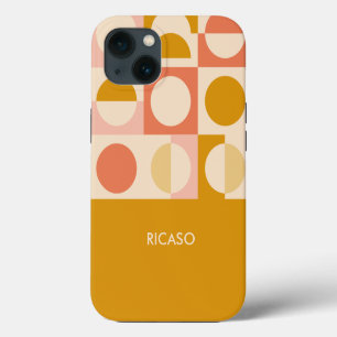 Retro Colour Pattern Personalized iPhone 13 Case