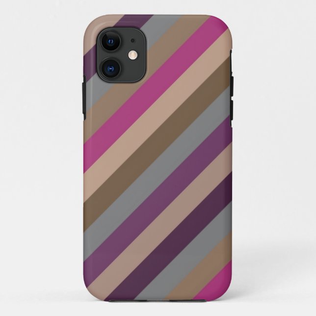 Retro Colour Stripe Pattern 3 Case-Mate iPhone Case (Back)