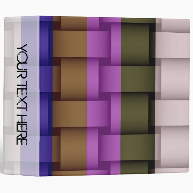 Retro colour stripes modern design 2 binder (Front/Spine)