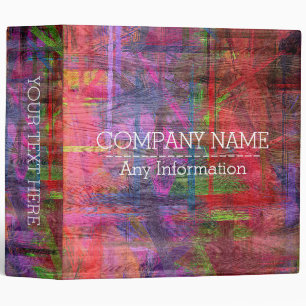 Retro Colour Wood Grain Look #4 Binder