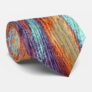 Retro Colour Wood Grain Tie