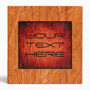 Retro Coloured Leather Binder