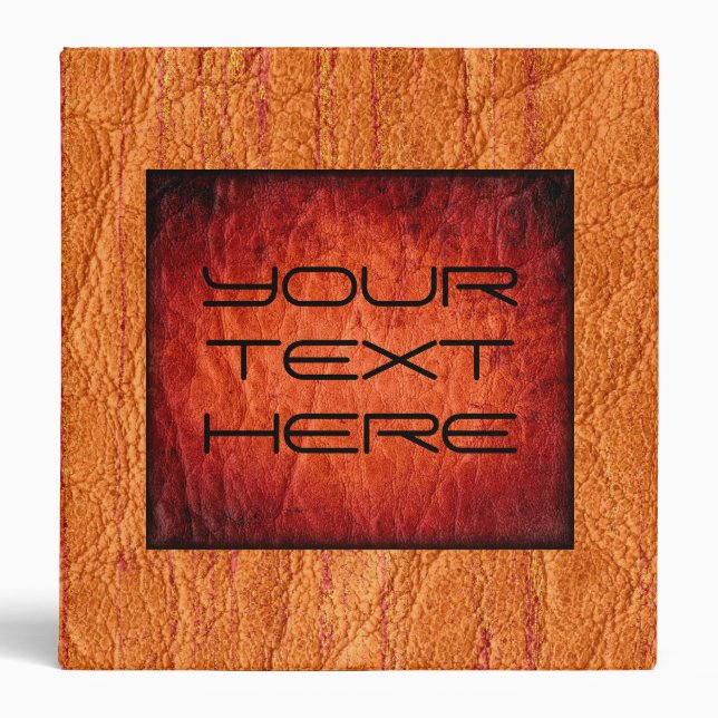 Retro Coloured Leather Binder (Front)